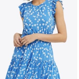 Draper James Faith Dress in Ditsy Daisy - Blue Aster Size Small